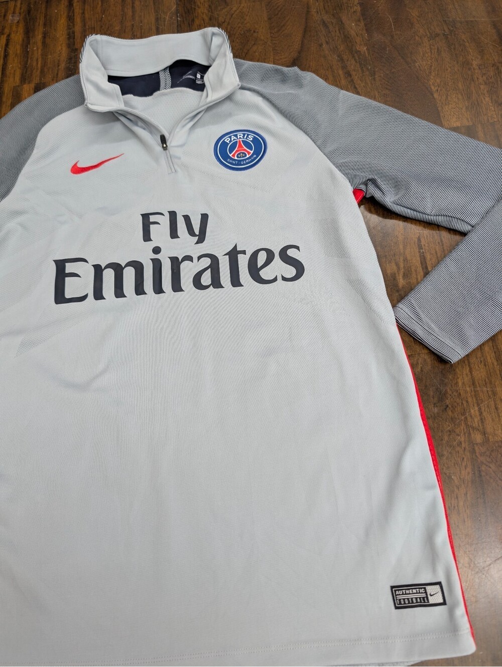PSG Nike Quarter Zip Soccer Aeroswift Training Top Jersey L
